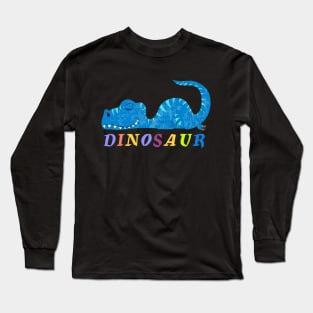 Funny Sleep Dinosaur Long Sleeve T-Shirt